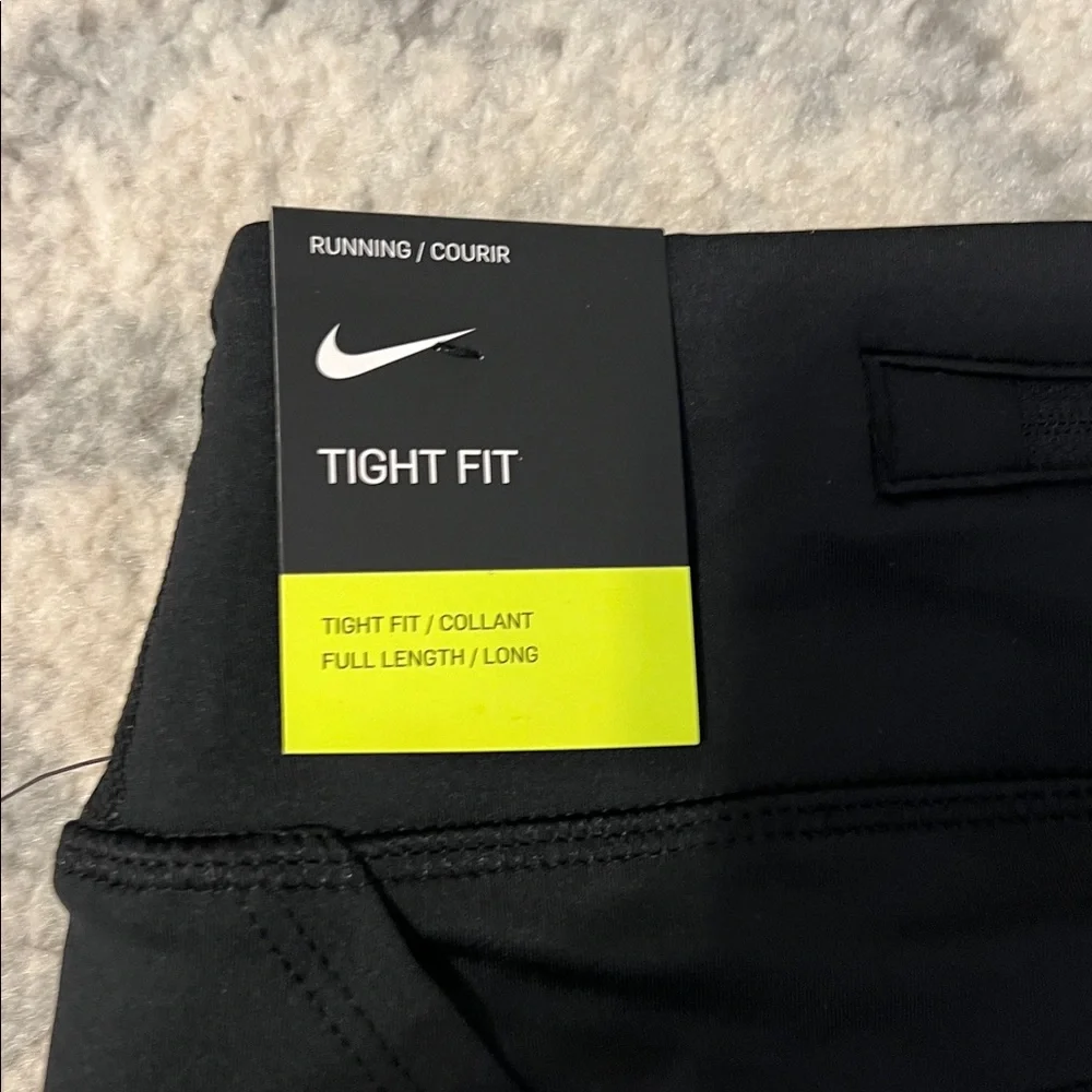 Nike Black Leggings with White Logo